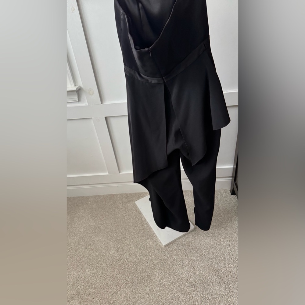 AQ/AQ Black Asymmetrical Strapless Jumpsuit - Picture 3 of 4